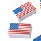 3" x 1 3/4" American Flag Red, White & Blue Foam Stress Toys 12 Pieces